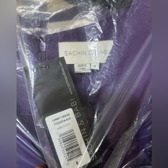 New Sachin & Babi Women’s Ginny Dress – Purple – Sizes 0 & 8 - Picture 7 of 7